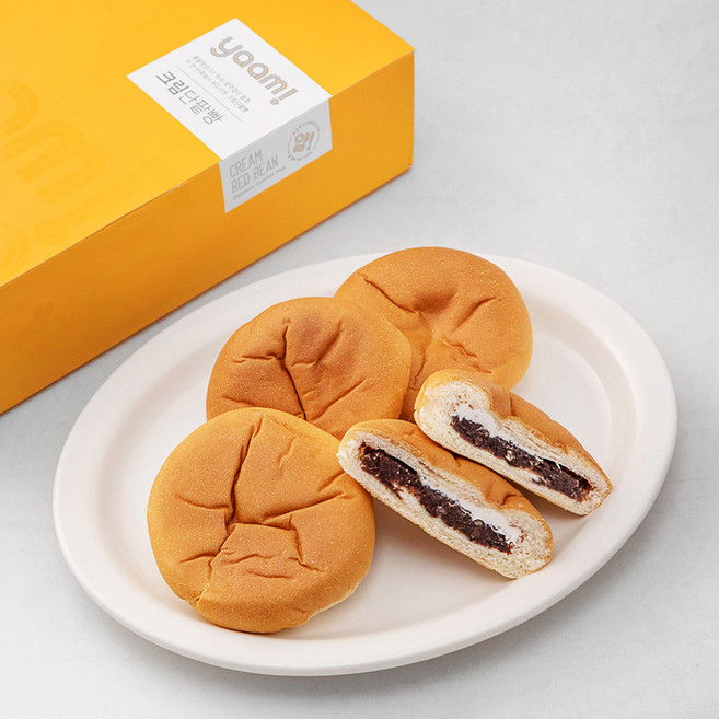 얌!(YAAM!) 크림 단팥빵, 91g, 12개입, 1개