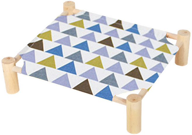 GUNU 고양이 우드해먹 캣베드 1p, 트라이앵글, 1개