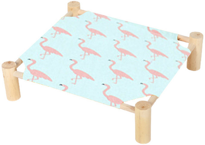 GUNU 고양이 우드해먹 캣베드 1p, 플라밍고, 1개