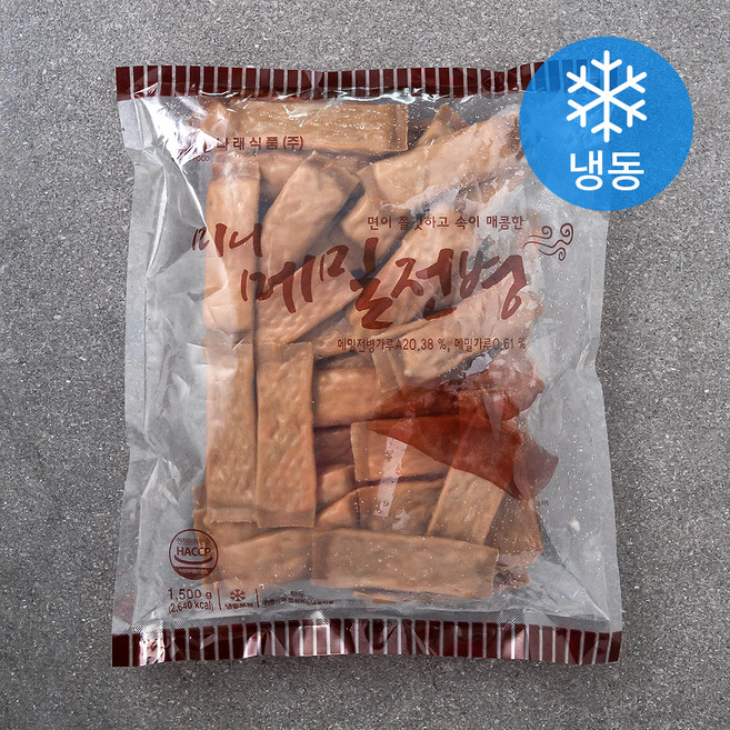 나래식품 미니 메밀전병 (냉동), 1.5kg, 1개