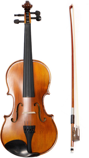 오를레앙 레슨용 바이올린 + 번들 활 세트 1/10 케이스 포함, ANTIQUEBROWN, 1개