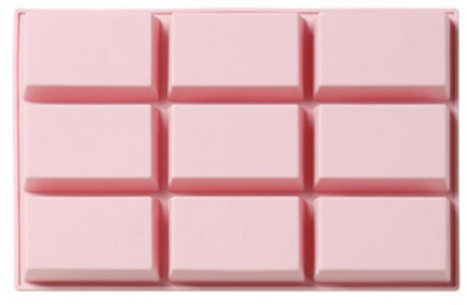 실리콘 몰드 9구, 핑크, 1개