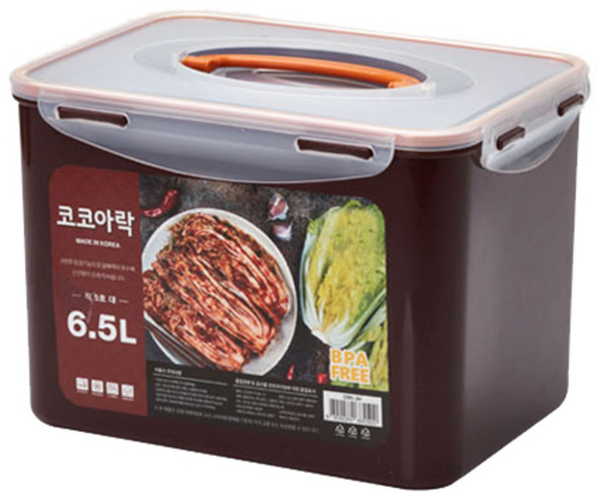 진공 코코아락 밀폐용기 직5호 대, 6.5L, 1개