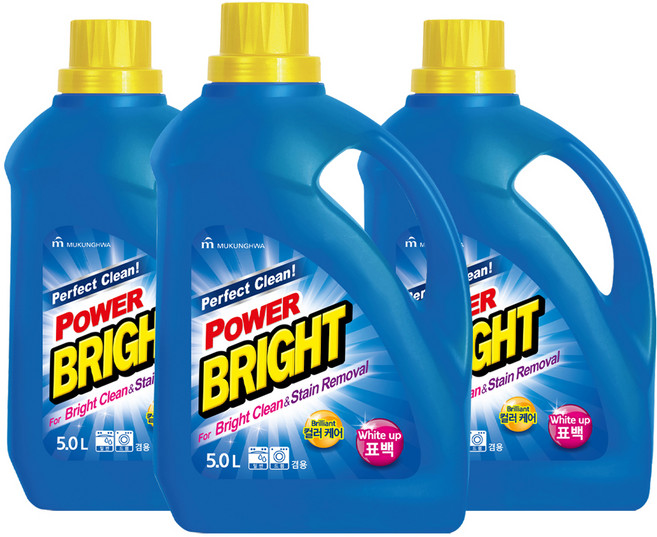 브라이트 액체세제 본품, 5L, 3개