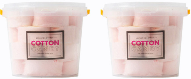 앙팡드봉봉 한입솜사탕 스트로베리, 50g, 2개