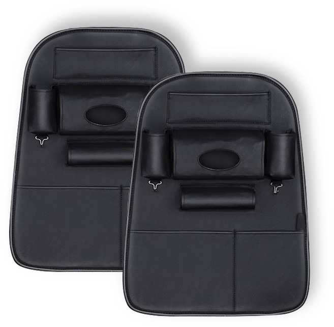 올리보 시트포켓 킥매트 시트커버 OVSC02, 블랙, 2개