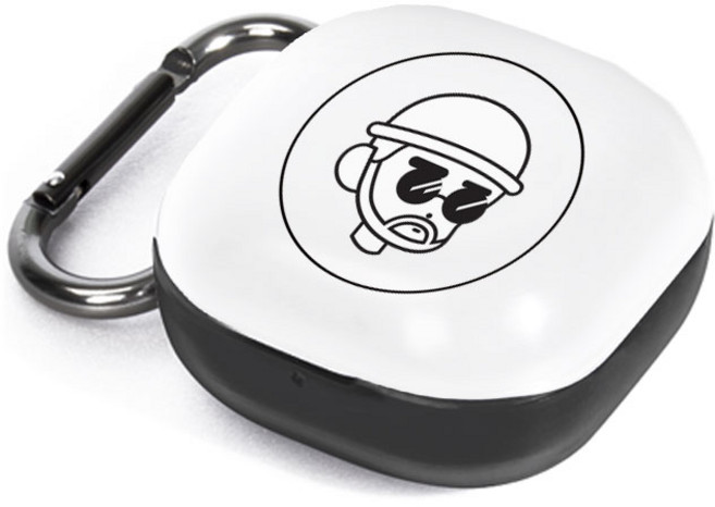 누아트 버즈라이브/버즈프로/버즈2 디자인 하드케이스, 레옹캐릭터 서클, 1개