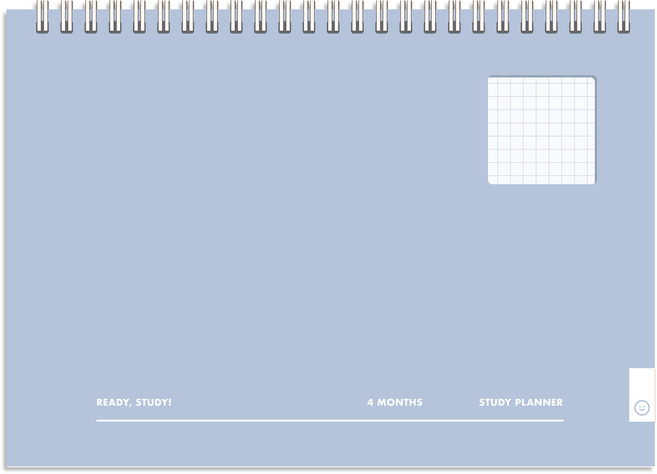 대시앤도트 READY STUDY 4개월 스터디플래너, 블루소다