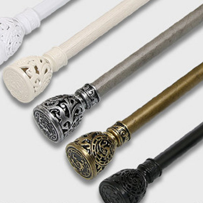 창안애 로얄 커튼봉 25mm, 실버