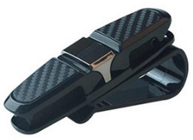 카본 차량용 선글라스 듀얼 클립, 카본 그레이, 1개