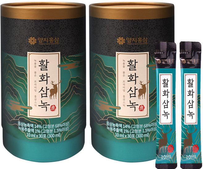 양지홍삼 활화삼녹, 60개, 10ml