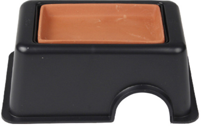 아리코 파충류 분리형 황토 가습 은신처, 블랙, 1개