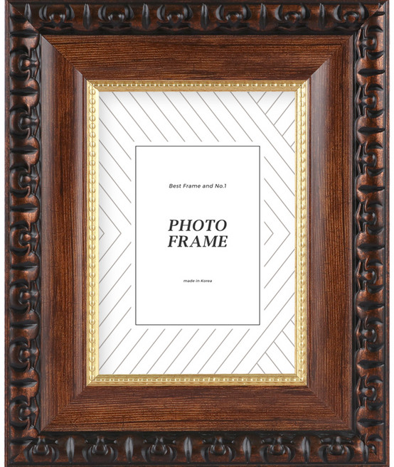 665클래식 사진액자, 브라운, 1개