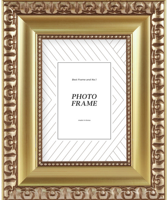 665클래식 사진액자, 골드, 1개