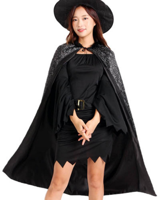 샤이닝 이중망토, 블랙, 1개