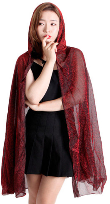 섹시후드망토, 레드, 1개