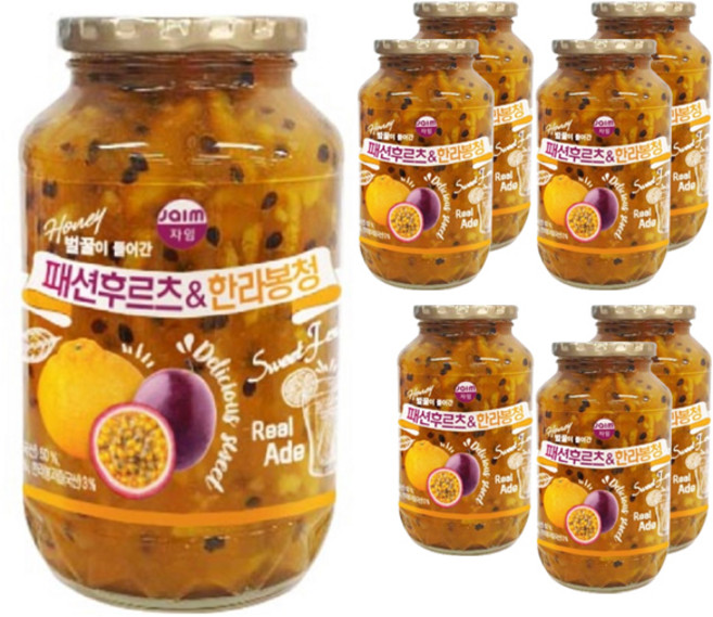 자임 패션후르츠&한라봉청, 1kg, 8개, 1개입