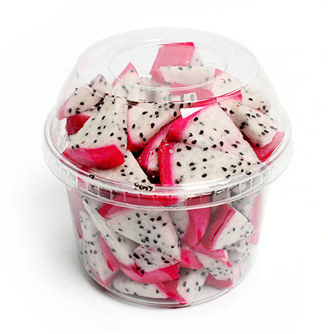 더팩컴퍼니 원형 샐러드 반찬용기 + 돔 뚜껑 세트 11.7 x 9.5 x 7.5cm, 1개, 50개