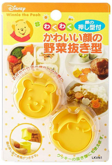 스케이터 곰돌이푸 야채모양 커터, 1세트