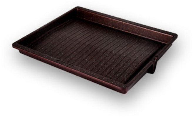 인터쿡 티타노블 가정 업소용 사각 고기 불판, 34 x 32 cm, 1개