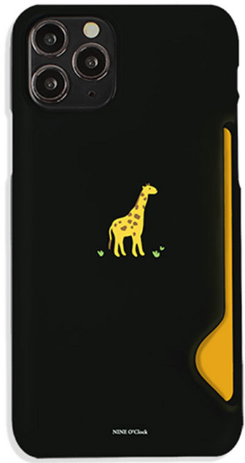 나인어클락 미니동물 카드 수납 슬림핏 하드 휴대폰 케이스