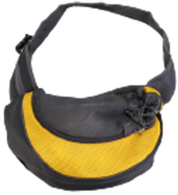 GUNU 반려동물 이동가방 통기성 백팩, 옐로우, 1개