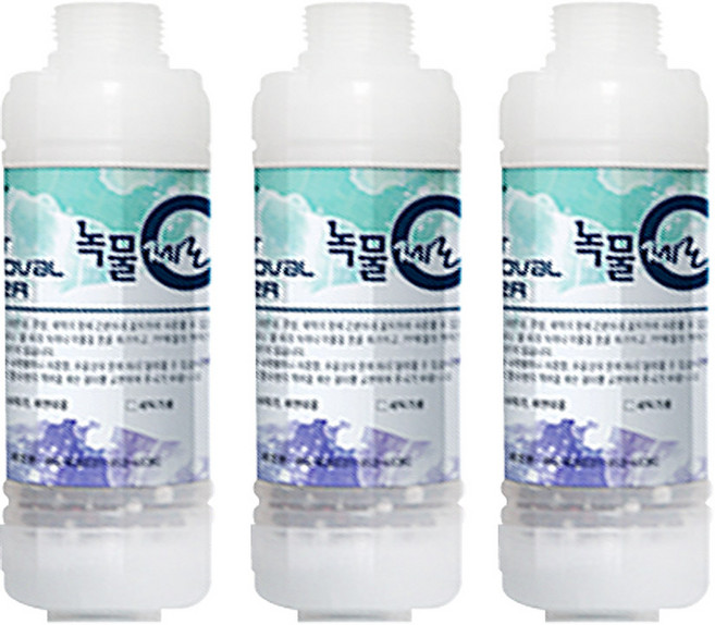 제로 플러스 녹물 필터 제거 세탁기용, 3개