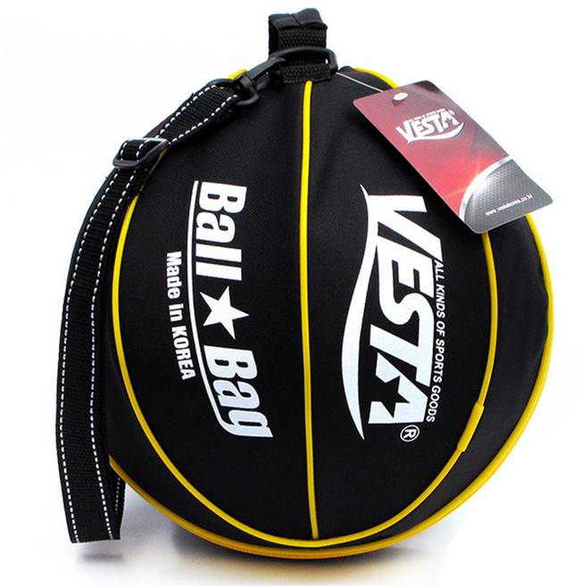 VESTA 싱글 볼 백, 블랙 + 옐로우, 1개
