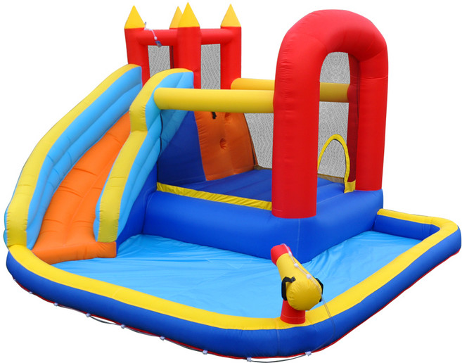 바운스브라더스 0191 포트리스 캐논 워터 에어바운스, 혼합색상, 1개