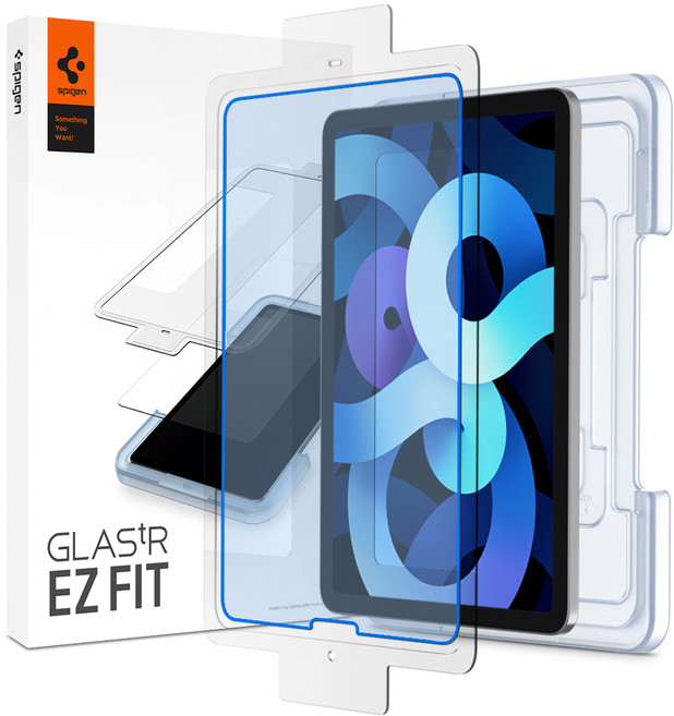 슈피겐 글라스tR슬림 이지핏 태블릿 액정보호필름, 투명
