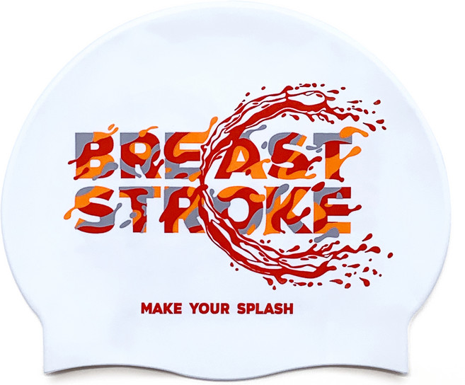 오호라스튜디오 물결영법 링클 실리콘 수영모자, 평영, 1개