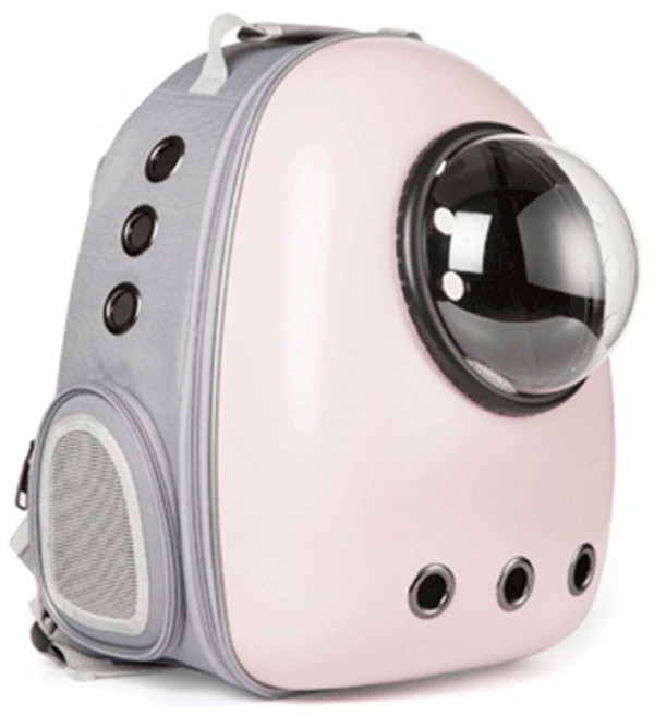 고양이 이동식 우주백팩, 핑크 + 실버, 1개