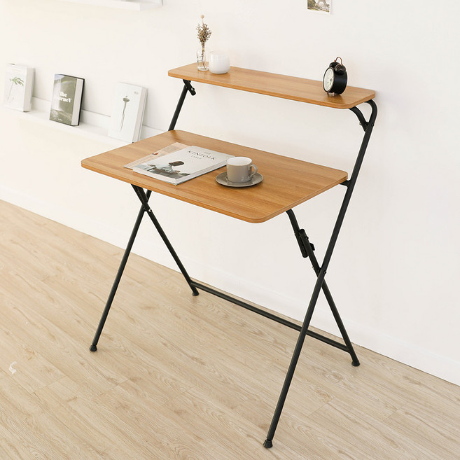 샤바스 접이식 책상 800, 블랙