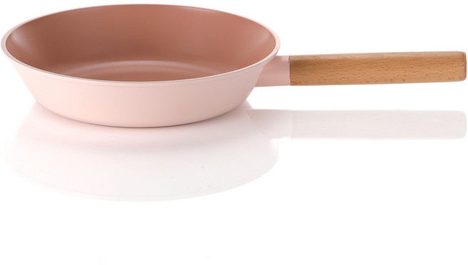 네오플램 우드 IH 인덕션 후라이팬 핑크, 24 cm, 1개