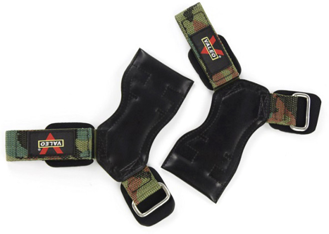 발레오 파워 후크 손바닥 보호 헬스스트랩 좌우세트 고급형, 밀리터리, 1개