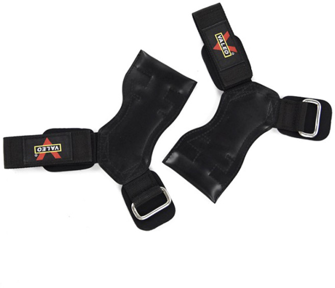 발레오 파워 후크 헬스 스트랩 손바닥보호대, ALL블랙, 1개