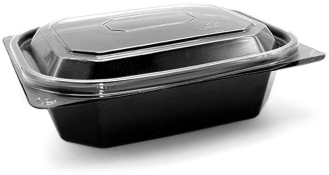 24/1칸 반찬 사각용기 중, 1개, 100개