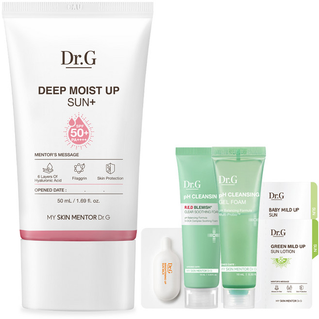 닥터지 딥모이스트 업 선 플러스 SPF50+ PA++++ 50ml + 닥터지 5종 키트, 1개