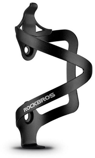 락브로스 자전거 알루미늄 경량 물통 거치대 단방향 2017-11B, 블랙, 1개