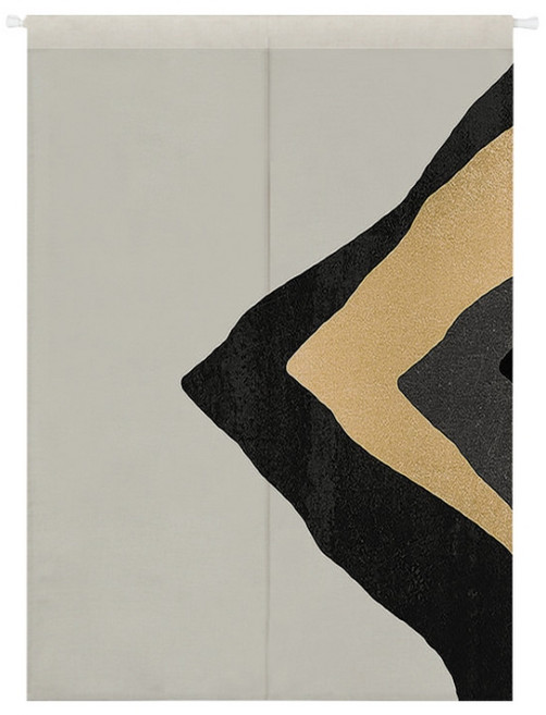 Kong K-Living Home 黑白隔間門簾 一體式 + 桿, TYPE 6
