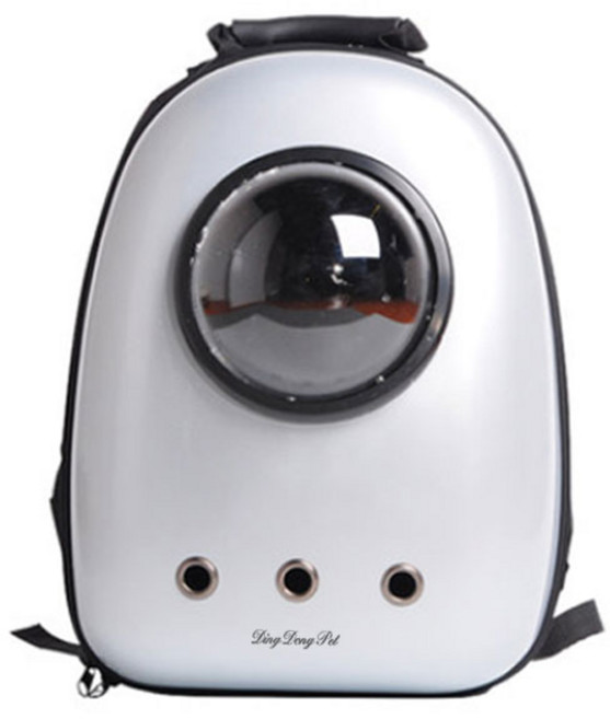 딩동펫 반려동물 우주홀 백팩 이동가방, 모던 실버, 1개