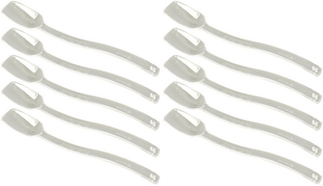 업소용 PC 샐러드스푼, 투명다데, 10개