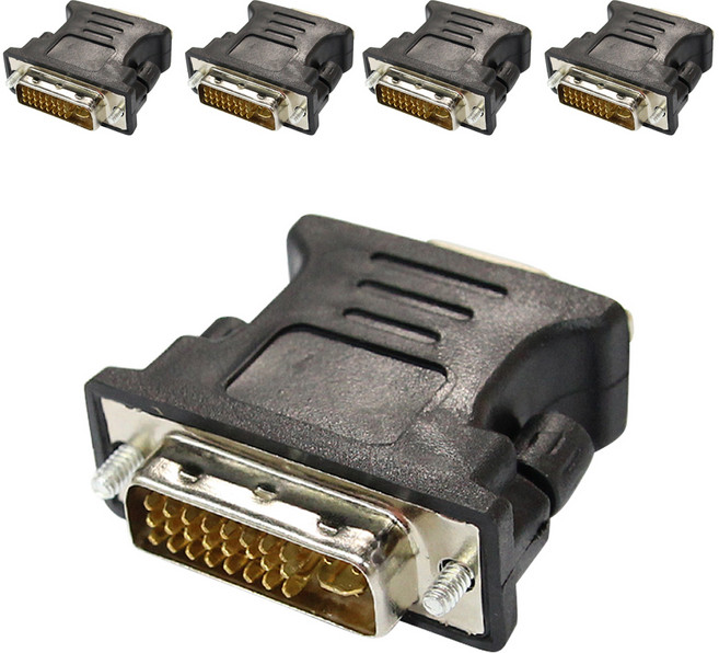 D-SUB 15pin 公頭轉 DVI-I F 雙轉接頭, CP-1390, 5個