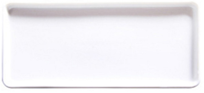 뉴앤룩 다용도 세라믹 사각 도자기 트레이, 화이트, 1개