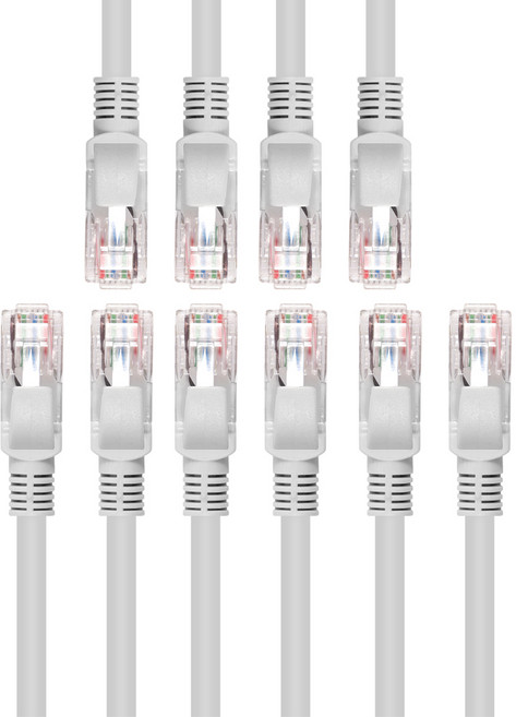 넥스트링크 UTP CAT.6 1G 랜케이블 인터넷 랜선, 5개, 2m