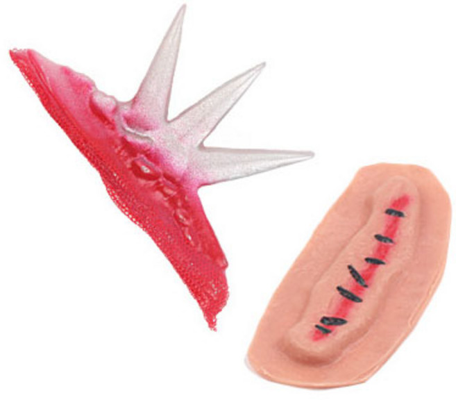 파티해 가짜 피 + 상처 분장 세트, 랜덤발송, 2세트