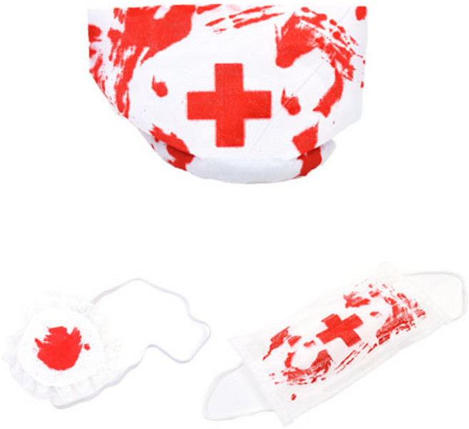파티해 호러 간호사 분장 세트, 혼합색상, 3세트