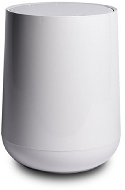 원터치 라운드 휴지통 10L, 그레이