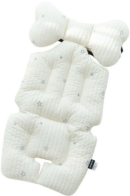 마롤로뜨 100수 누빔 자수 유모차 라이너 시트, 아이보리(멜로스타), 1개