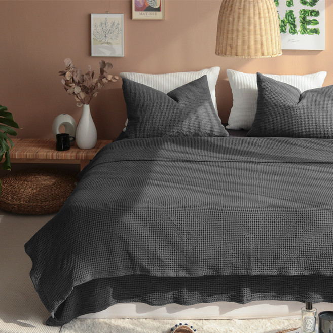 헬로우슬립 모달와플 홑이불, 차콜